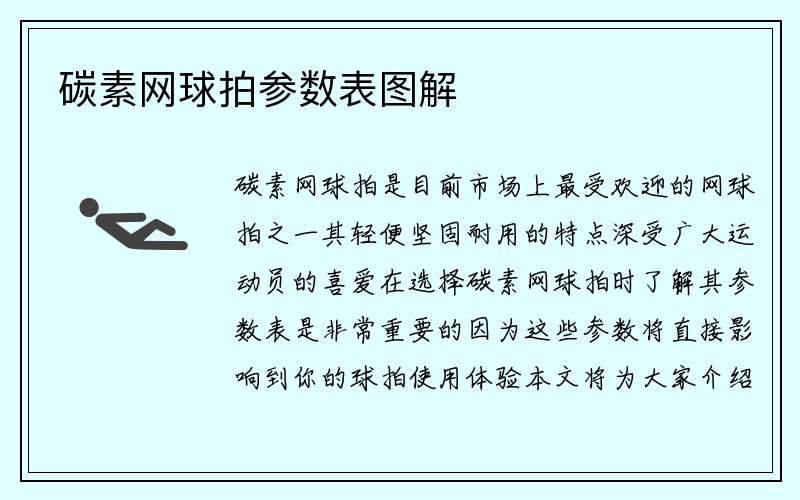 碳素网球拍参数表图解